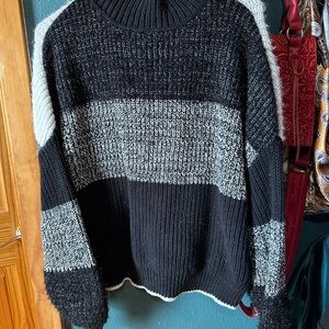 Black and Gray Women's Sweater